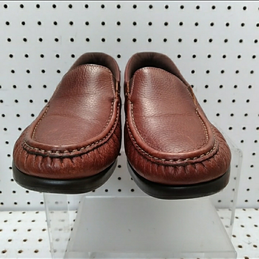 SAS TRIPAD Comfort Men's Brown Shoes Leather Loafers Slip-ons Made In 🇺🇸 10 US - Picture 3 of 6